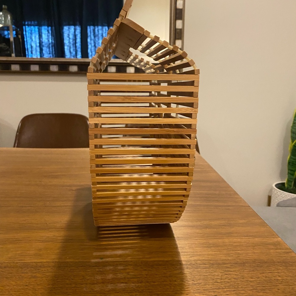 Bamboo Structured Stylish Handbag - image 2